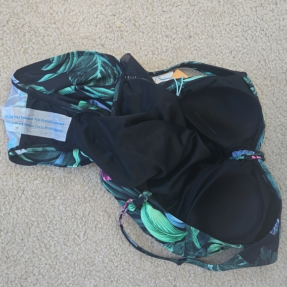 NWT Kona Sol Full Coverage Tropical Print One Piece Swimsuit Size Medium - Picture 8 of 10